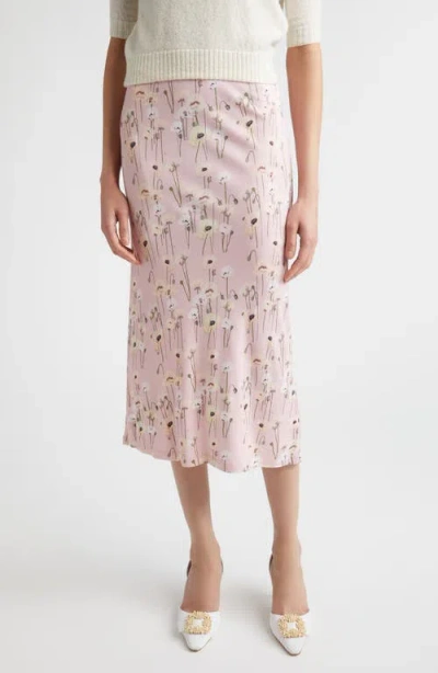 Bernadette Robbie Floral Midi Skirt In Pink