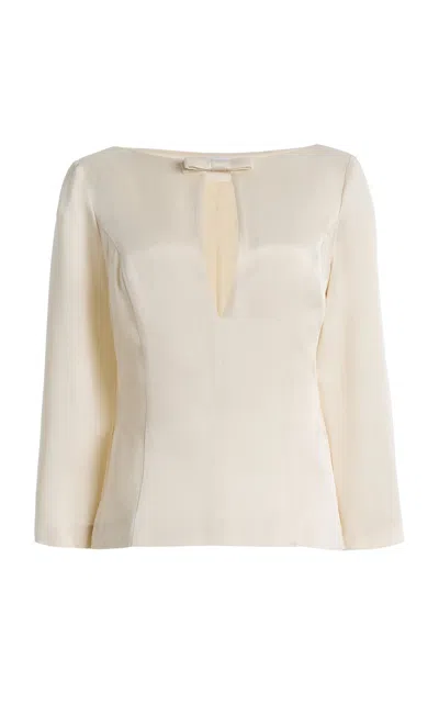 Bernadette Romi Satin Top In Neutral