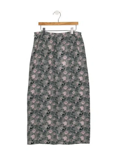 Pre-owned Bernadette Silk Long Skirt In Multi