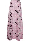 Bernadette Skirt Ella In Cosmos Ivory And Black On Soft Pink