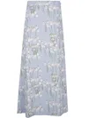 Bernadette Skirt Leanne Midi Clothing In Blue