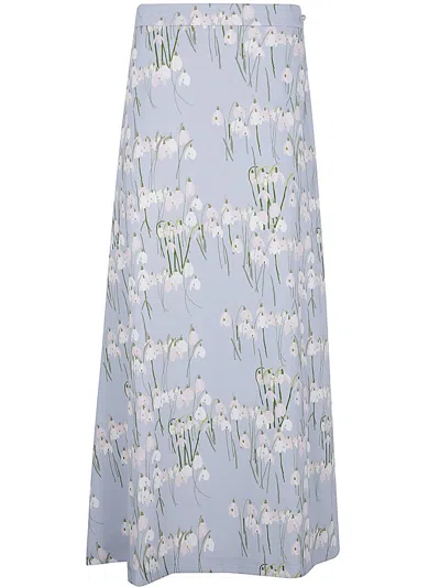 Bernadette Skirt Leanne Midi Clothing In Blue
