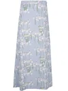 Bernadette Skirt Leanne Midi Clothing In Snowdrop Winter Blue