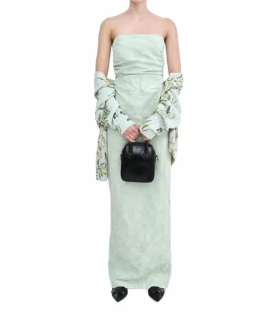 Bernadette Strapless Gown In Light Green