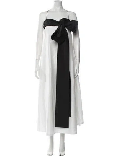 Pre-owned Bernadette Strapless Long Dress W/ Tags In Black