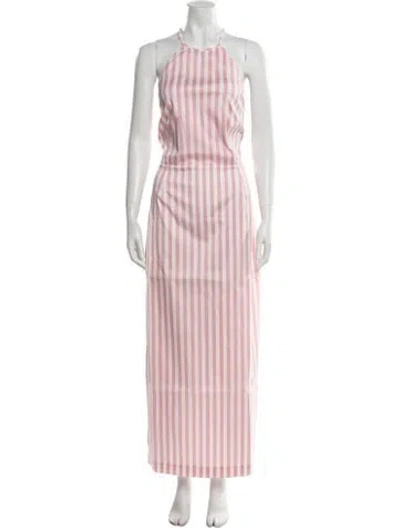 Pre-owned Bernadette Striped Long Dress W/ Tags In Multi