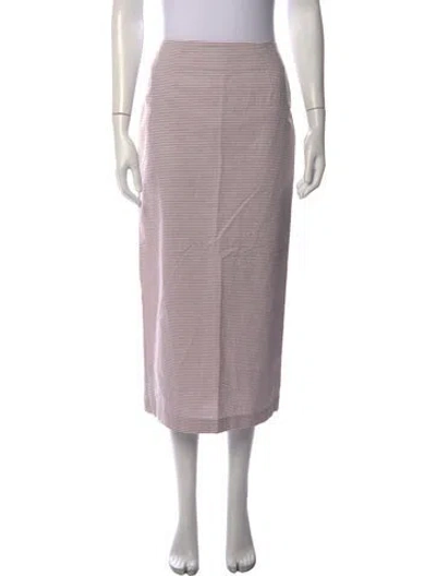Pre-owned Bernadette Striped Midi Length Skirt In Multicolor
