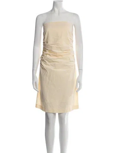 Pre-owned Bernadette Striped Mini Dress In Neutrals