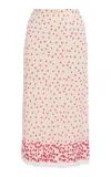 Bernadette Taylor Polka Dot Silk Skirt In Multi
