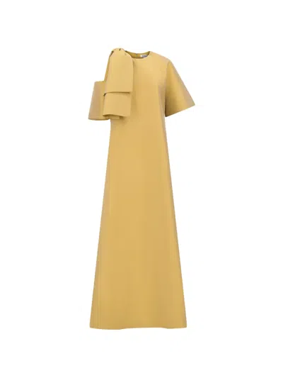 Bernadette Winina Midi Dress In Gold
