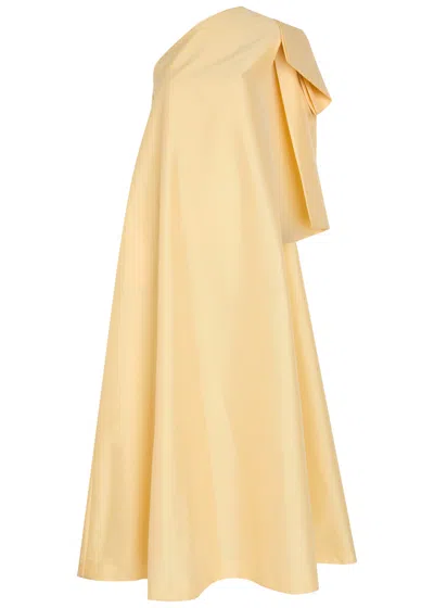 Bernadette Winnette Bow-appliquéd Taffeta Gown In Yellow