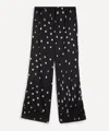 Bernadette Women's Louis Polka Rain Silk-satin Pyjama Bottoms In Black