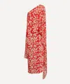 Bernadette Women's Nick Red Buttercups Off-the-shoulder Dress In Orange