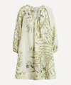 Bernadette Short Dress Georgette Linen Mini Dress