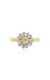 Bernard James Flora Maxi 14k Yellow And White Gold Ring In Gold