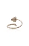 Bernard James Fungi Copri 14k White And Yellow Gold Ring In White