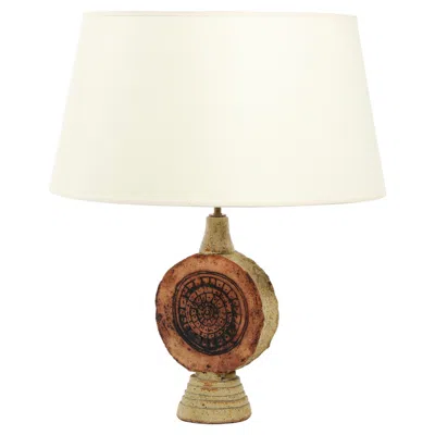 Pre-owned Bernard Rooke Studio Bernard Rooke Ceramic Table Lamp, England 1970's In White