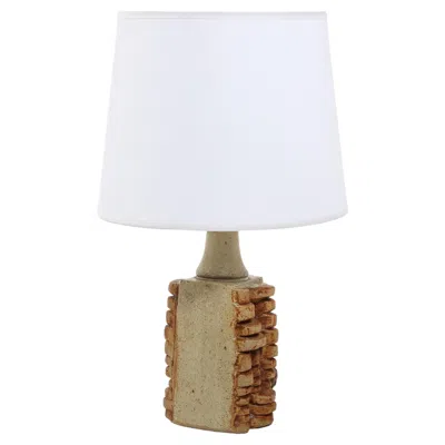 Pre-owned Bernard Rooke Studio Bernard Rooke Pottery Lamp, Uk 1970's In Transparent