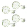 Bernardaud Albertine Espresso Cup & Saucer, Set Of 4 In Multi