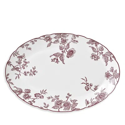 Bernardaud Albertine Prune Oval Platter In Pink