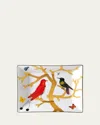 Bernardaud Aux Oiseaux Rectangular Dish, 7.9" X 6.3" In White/multi