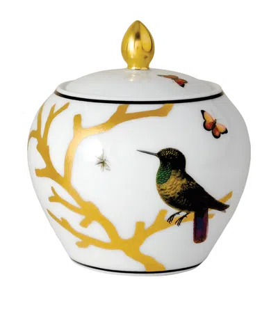 Bernardaud Aux Oiseaux Sugar Bowl In Yellow