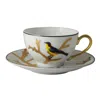 Bernardaud Aux Oiseaux Tea Saucer In Multi