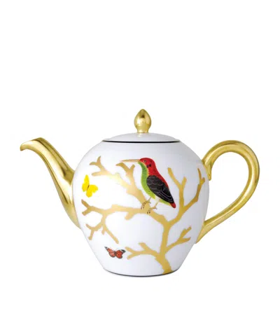 Bernardaud Aux Oiseaux Teapot In Multi