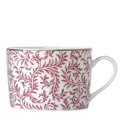 Bernardaud Braquenie Tea Cup In Burgundy
