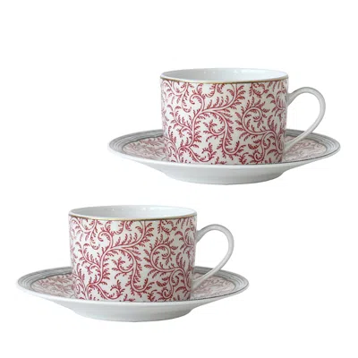 Bernardaud Braquenie Tea Cup & Saucer, Set Of 2 In Multi