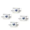 Bernardaud Chateaubriand Tea Cup & Saucer, Set Of 4