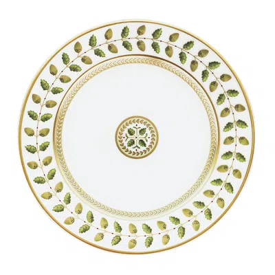 Bernardaud Constance Bread & Butter Plate In White,green,gld
