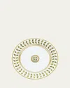 Bernardaud Constance Bread & Butter Plate In White,green,gld