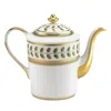 Bernardaud Constance Coffee Pot In Green/gold