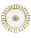 Bernardaud Constance Dinner Plate In White,green,gld