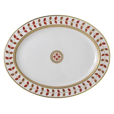 Bernardaud Constance Oval Platter, 15 In White