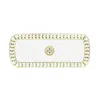 Bernardaud Constance Rectangular Cake Platter, 15 In Green