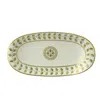 Bernardaud Constance Relish Dish In Green/gold