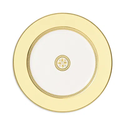Bernardaud Constance Yellow Dinner Plate In Gold