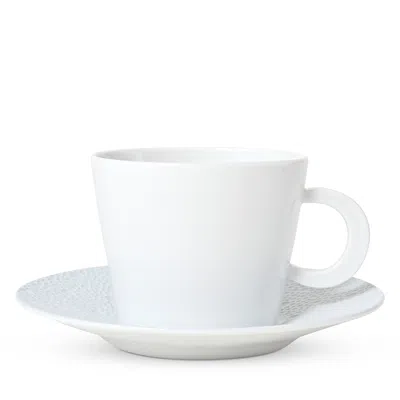 Bernardaud Ecume Blue Teacup In White