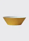 Bernardaud Ecume Gold Candy Dish In Black