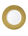 Bernardaud Ecume Gold Charger Plate In Multi