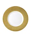Bernardaud Ecume Gold Charger Plate In White/gold