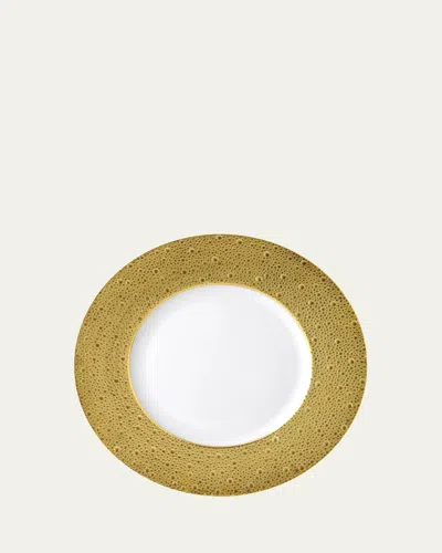 Bernardaud Ecume Gold Charger Plate In White, Gold