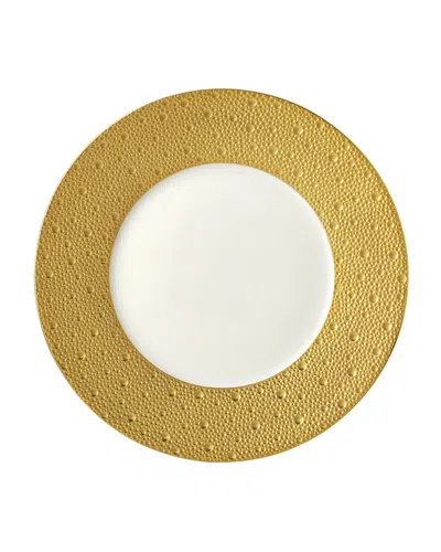 Bernardaud Ecume Gold Dinner Plate In Brown