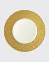 Bernardaud Ecume Gold Charger Plate In White/gold