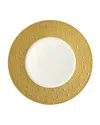 Bernardaud Ecume Gold Dinner Plate In White