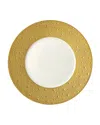 Bernardaud Ecume Gold Service Plate In White/gold
