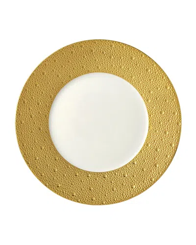 Bernardaud Ecume Gold Dinner Plate In White