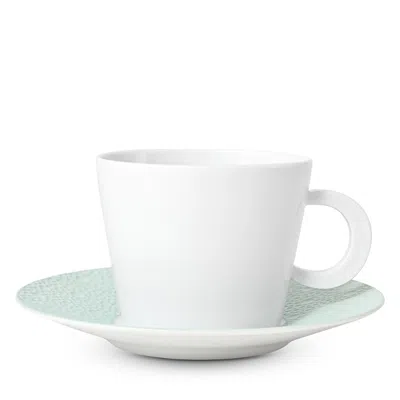 Bernardaud Ecume Green Teacup In White